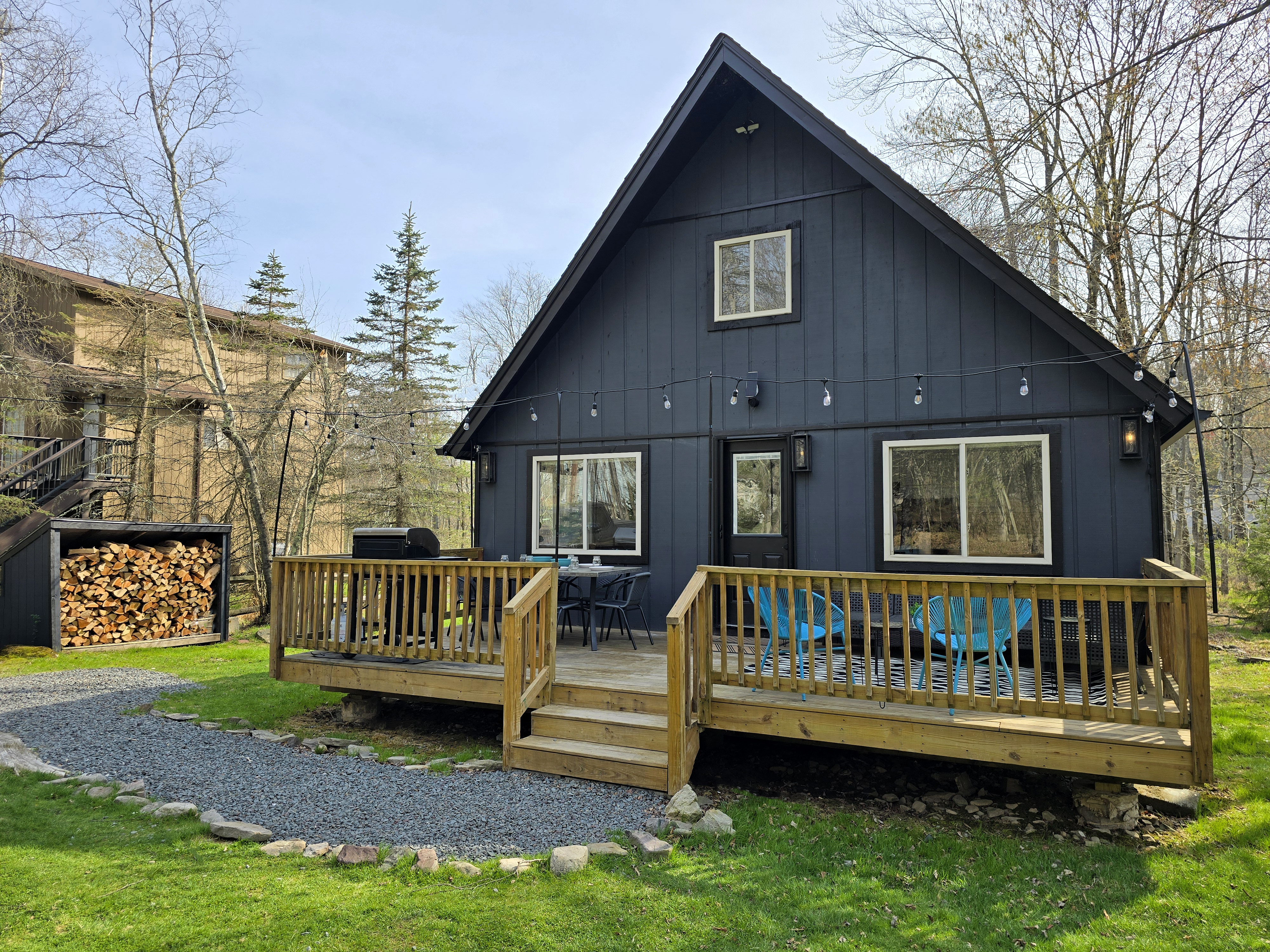 Vacation chalet nestled in the woods